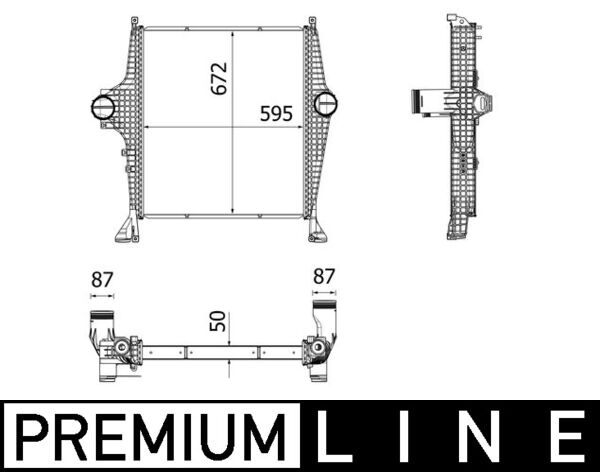 Mahle Original Interkoeler CI 32 000P