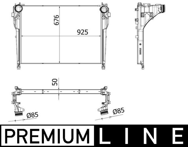 Mahle Original Interkoeler CI 537 000P