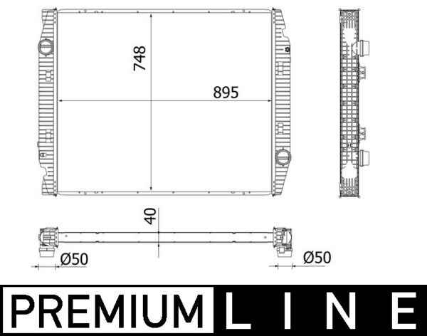 Mahle Original Interkoeler CI 538 000P