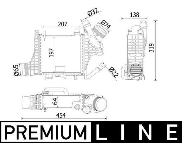 Mahle Original Interkoeler CI 541 000P