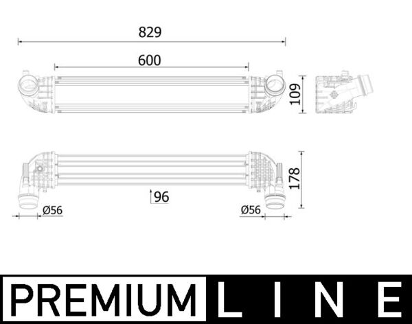 Mahle Original Interkoeler CI 611 000P