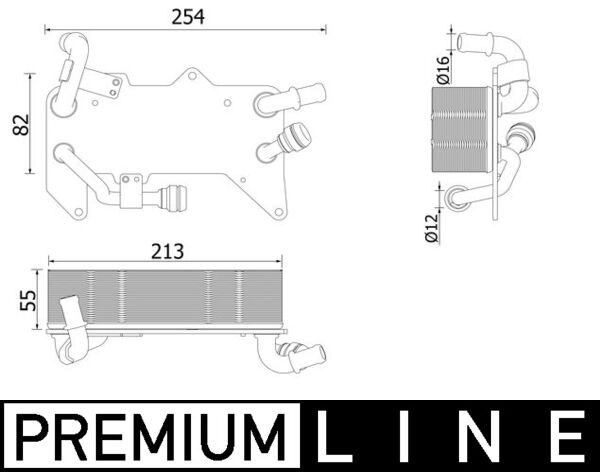 Mahle Original Oliekoeler motorolie CLC 139 000P