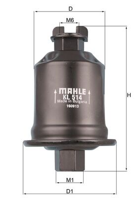 Mahle Original Brandstoffilter KL 514