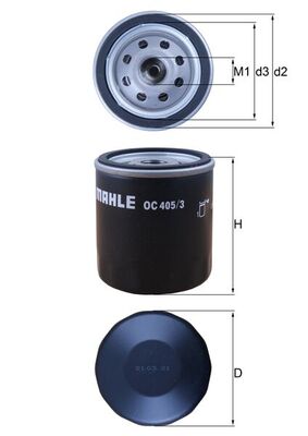 Mahle Original Oliefilter OC 405/3