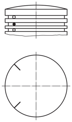 Mahle Original Zuiger 535 PI 00100 002