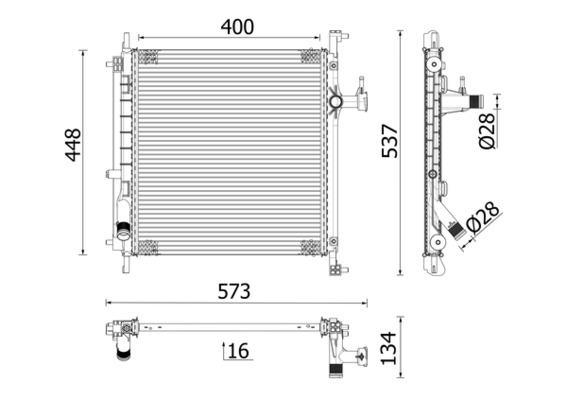 Mahle Original Radiateur CR 2071 000P