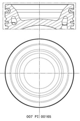 Mahle Original Zuiger 007 PI 00165 000