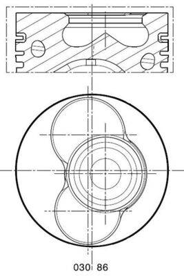 Mahle Original Zuiger 030 86 01