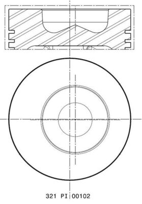 Mahle Original Zuiger 321 PI 00102 000