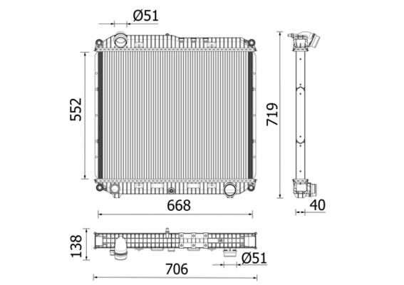 Mahle Original Radiateur CR 2608 000P