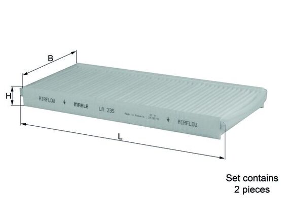 Mahle Original Interieurfilter LA 235/S