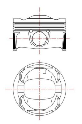 Mahle Original Zuiger 039 PI 00135 000