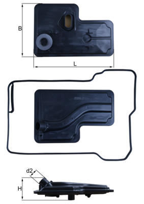 Mahle Original Filter/oliezeef automaatbak HX 270D