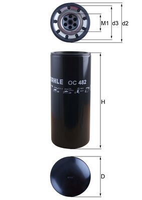 Mahle Original Oliefilter OC 482