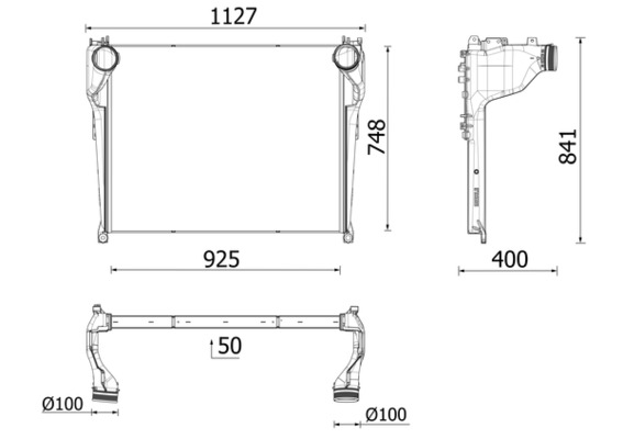 Mahle Original Interkoeler CI 717 000P