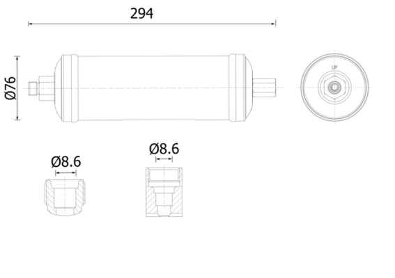 Mahle Original Airco droger/filter AD 320 000S