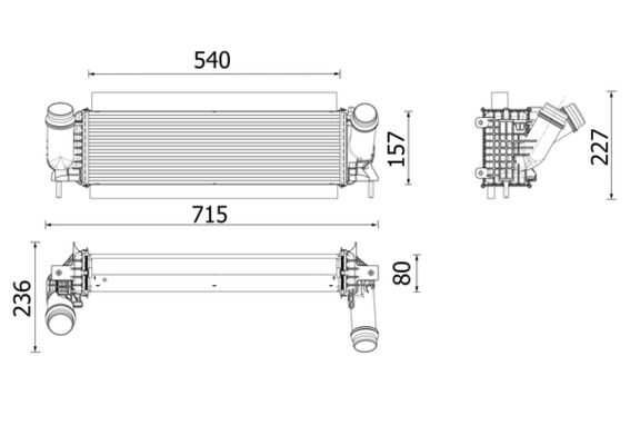 Mahle Original Interkoeler CI 646 001P