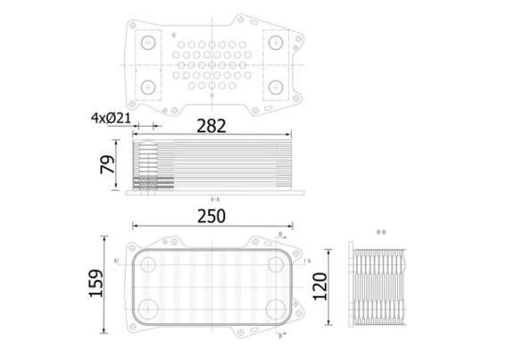 Mahle Original Oliekoeler motorolie CLC 304 000S