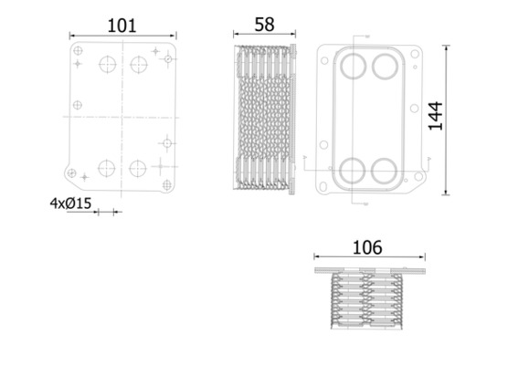 Mahle Original Oliekoeler motorolie CLC 308 000S