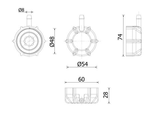 Mahle Original Radiateurdop CRTC 2 000S