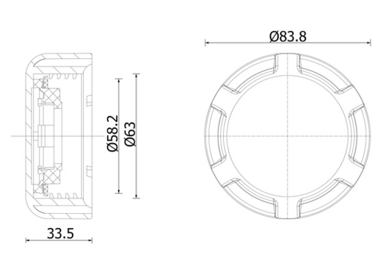 Mahle Original Radiateurdop CRTC 3 000S