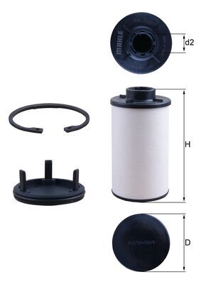 Mahle Original Hydraulische filter, automatische transmissie HX 286KIT