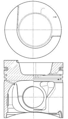 Mahle Original Zuiger 227 PI 00160 000