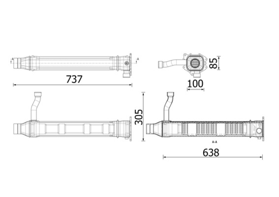 Mahle Original EGR koeler CE 50 000P