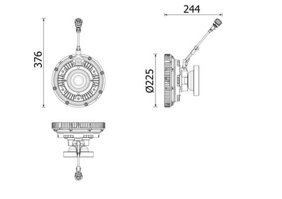 Mahle Original Visco-koppeling CFC 273 000P