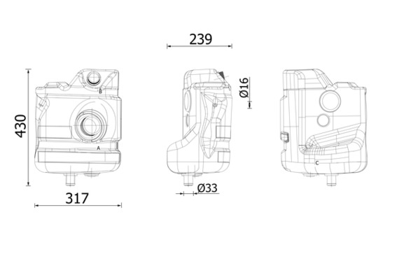Mahle Original Expansievat CRT 260 000S