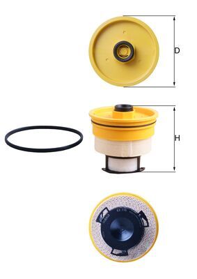 Mahle Original Brandstoffilter KX 716D