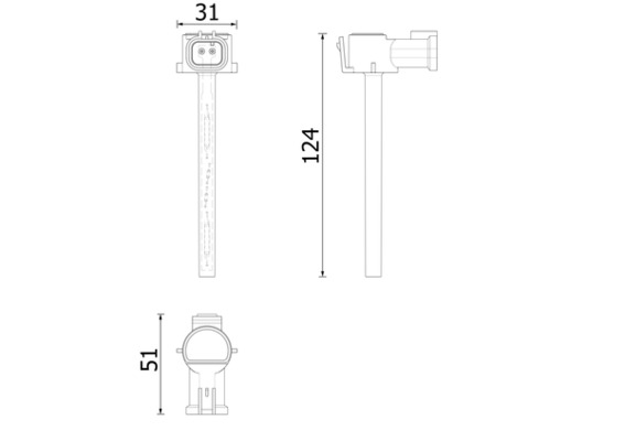 Mahle Original Niveauschakelaar, koelvloeistoftekortweergave CRTX 15 000S