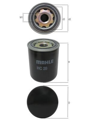 Mahle Original Hydrauliekfilter HC 28