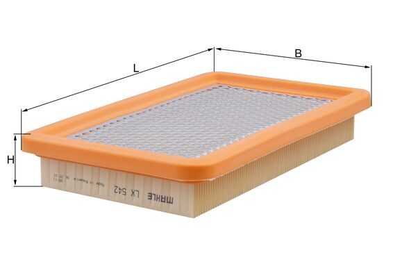 Mahle Original Luchtfilter LX 542