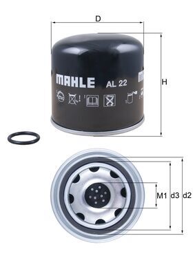 Mahle Original Luchtdroger (remsysteem) AL 22