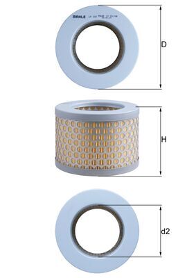 Mahle Original Luchtfilter LX 192