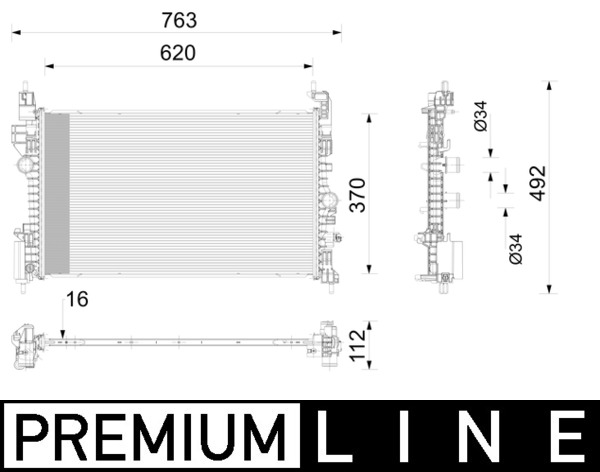 Mahle Original Radiateur CR 2789 000P
