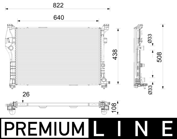 Mahle Original Radiateur CR 2786 000P