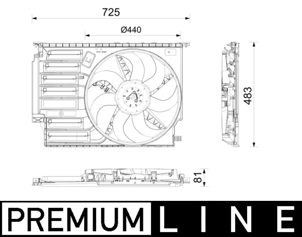 Mahle Original Koelventilatorwiel CFF 671 000P
