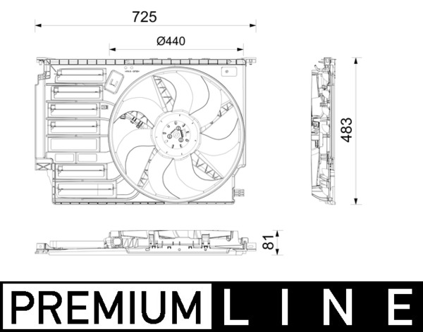 Mahle Original Koelventilatorwiel CFF 669 000P