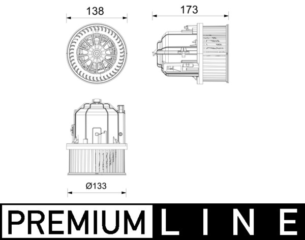 Mahle Original Interieurventilatie AB 437 000P