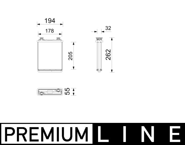 Mahle Original Kachelradiateur, interieurverwarming AH 357 000P