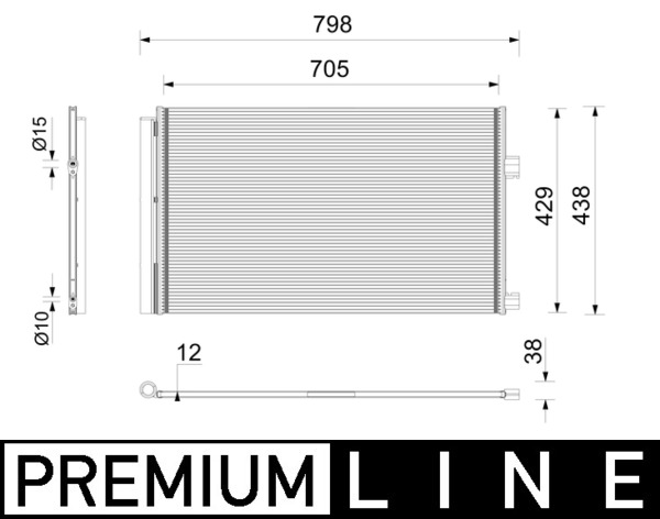 Mahle Original Condensor, airconditioning AC 1200 000P