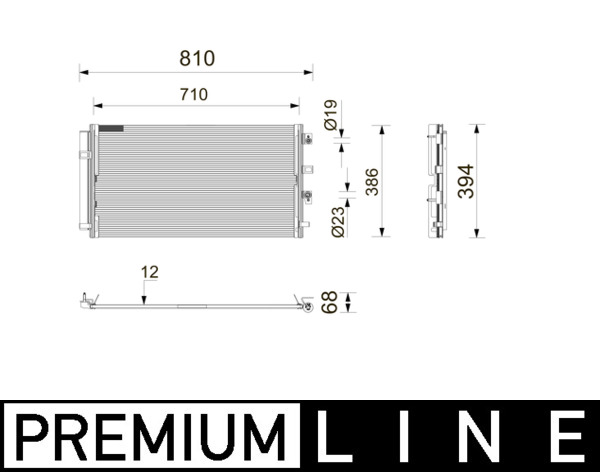 Mahle Original Condensor, airconditioning AC 1212 000P