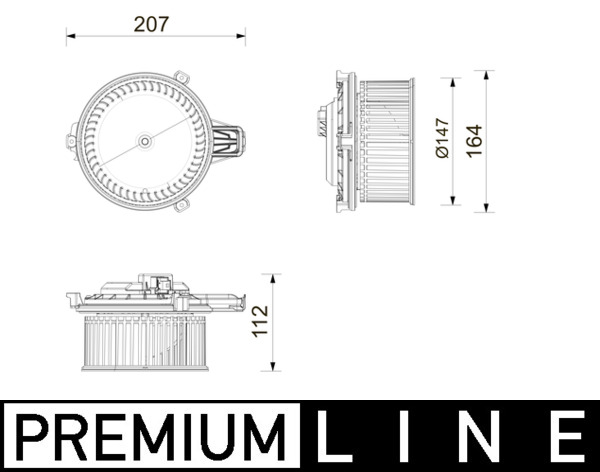 Mahle Original Interieurventilatie AB 443 000P