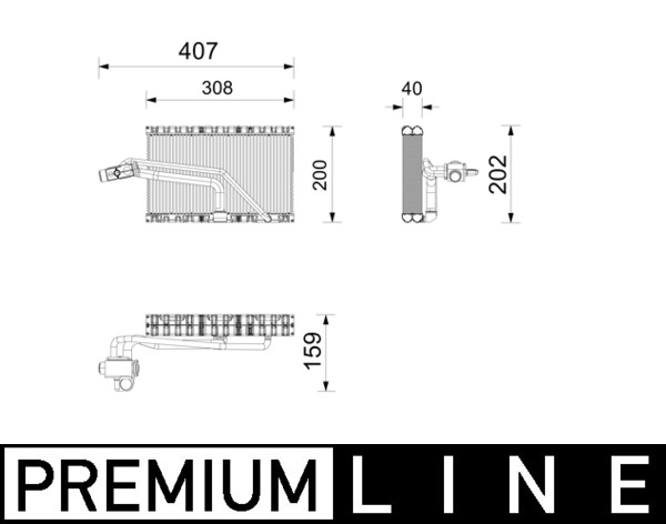 Mahle Original Verdamper, airconditioning AE 266 000P
