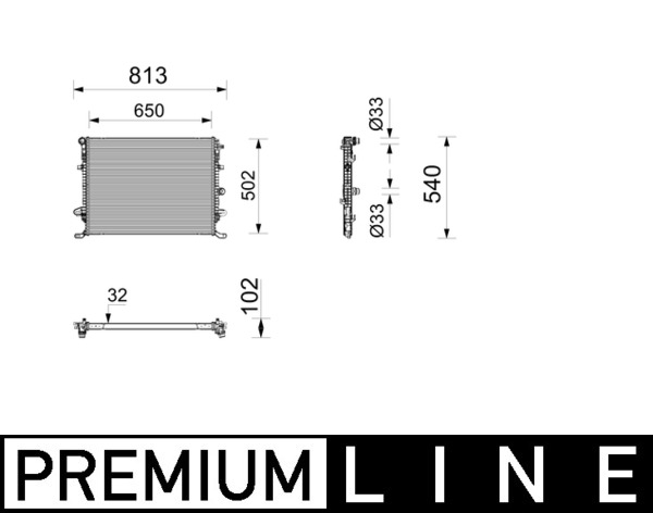 Mahle Original Radiateur CR 2805 000P