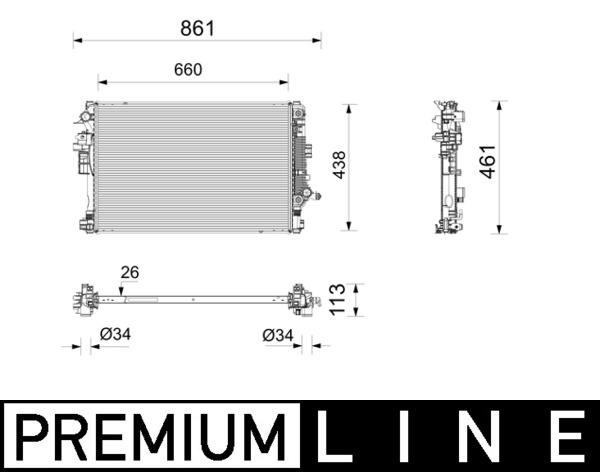 Mahle Original Radiateur CR 2808 000P