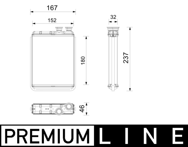 Mahle Original Kachelradiateur, interieurverwarming AH 365 000P