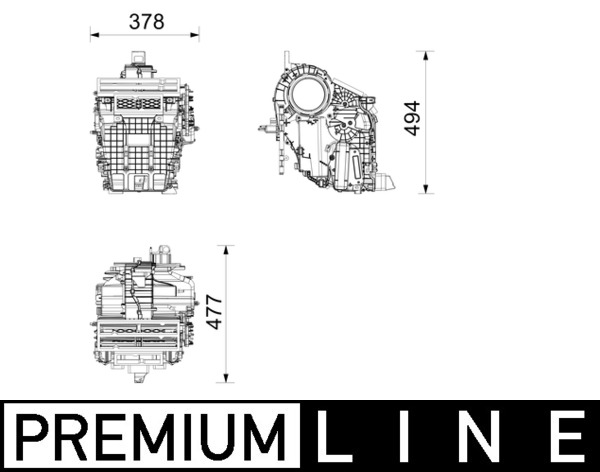 Mahle Original Verdamper, airconditioning AE 263 000P